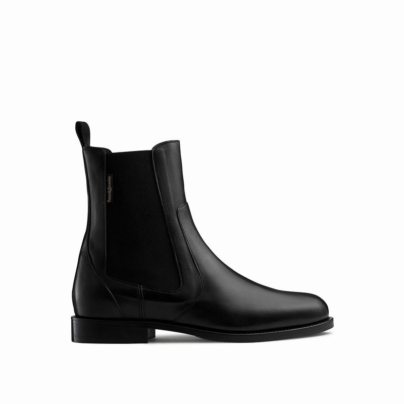 Russell & Bromley Angel Womens Mid-Height Chelsea Boots Black |QIO3476ZI|